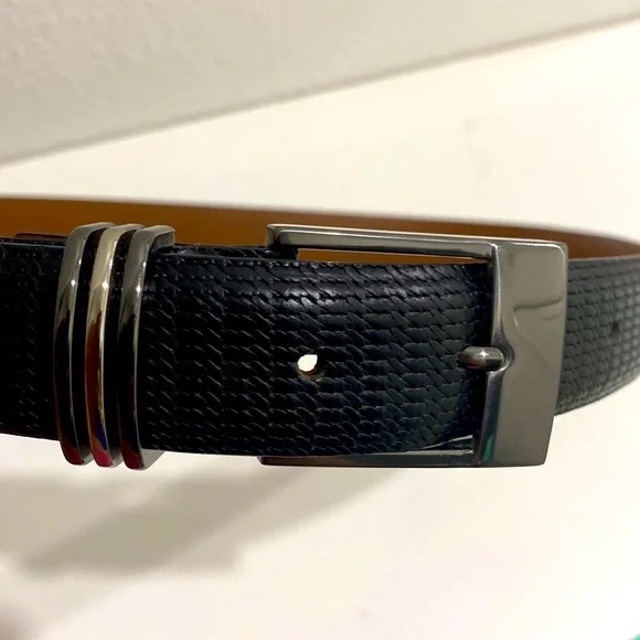 NWOT Men’s Fine Italian Leather Belt Handcrafted in America |Size 38 - Picture 5 of 5